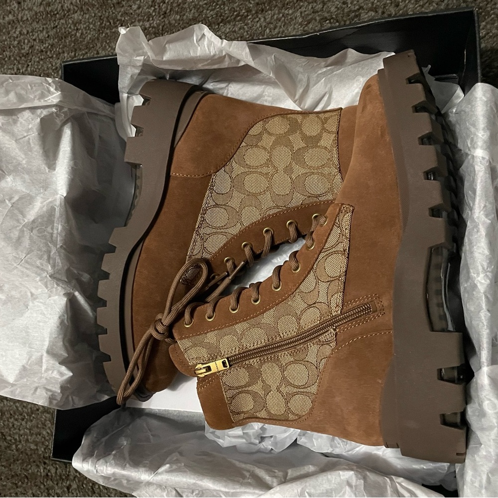 Coach combat boots. - Picture 2 of 3